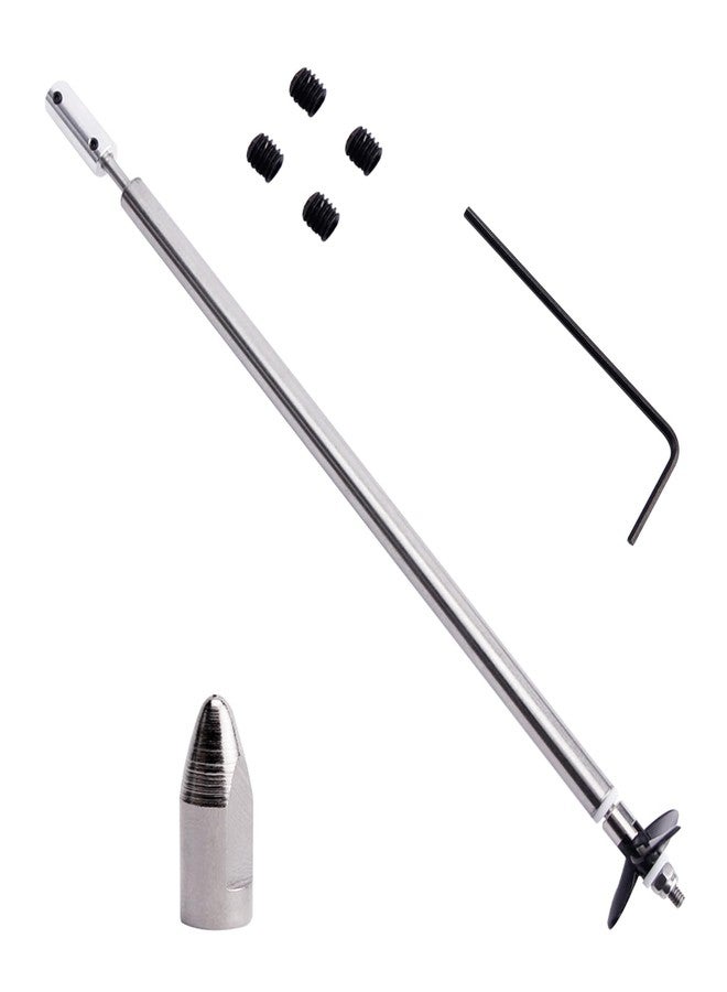 Fielect عمود إدارة Fielect مع مروحة ومفصل عالمي لقارب التحكم عن بعد، طول العمود 250 مم، طول الجلبة 200 مم، قطر المروحة 36 مم، مناسب لعمود محرك 5 مم - Image 3